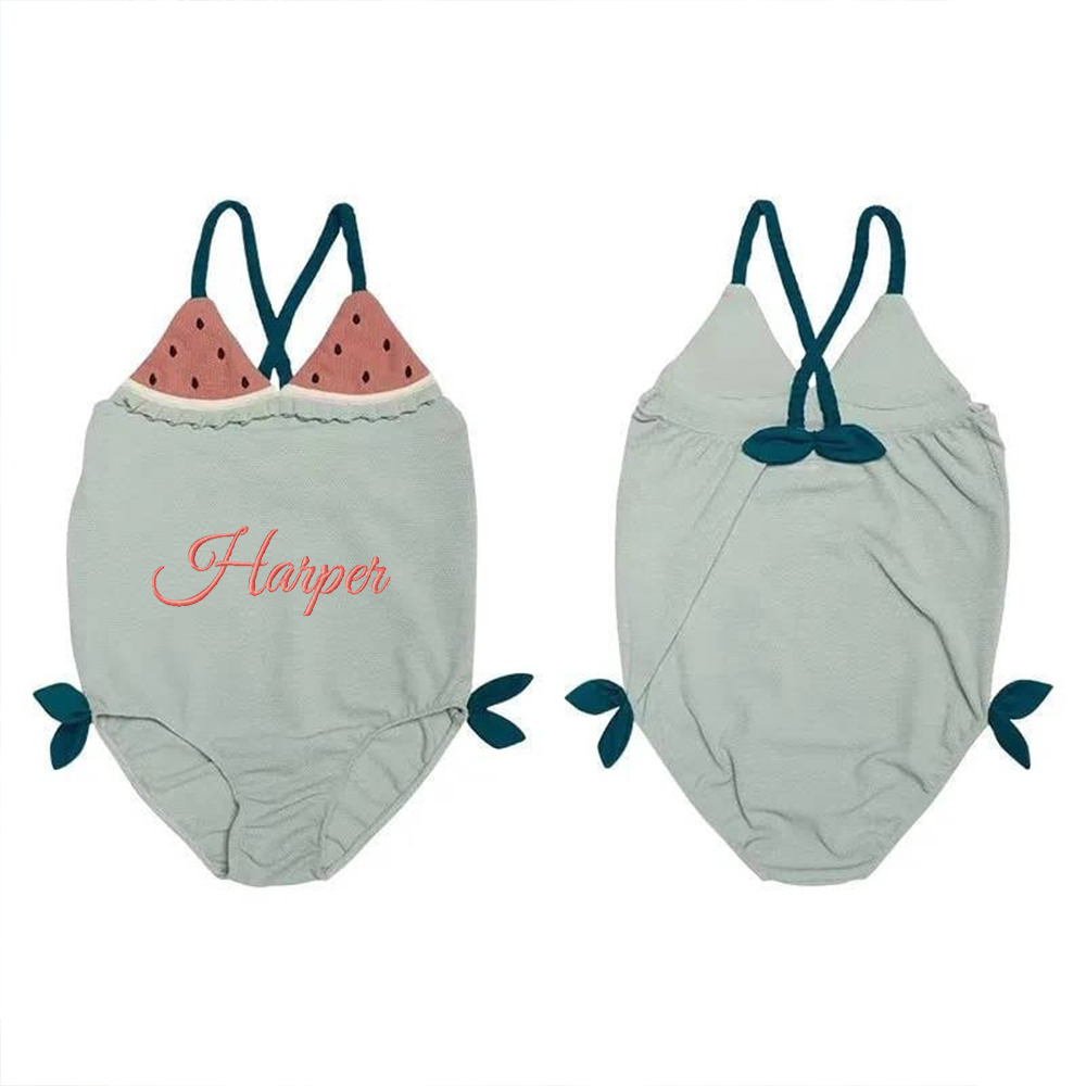 Personalized Embroidery Original Lovely Fruit Swimsuit for Summer | CWBaby56