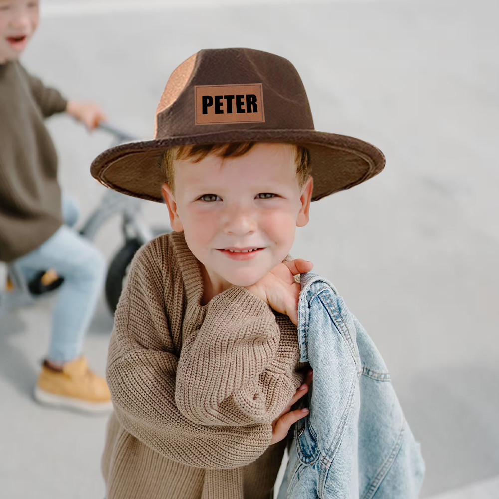Personalized Leather Patch Cowboy Hat for Comfort & Unique | CWBeach99