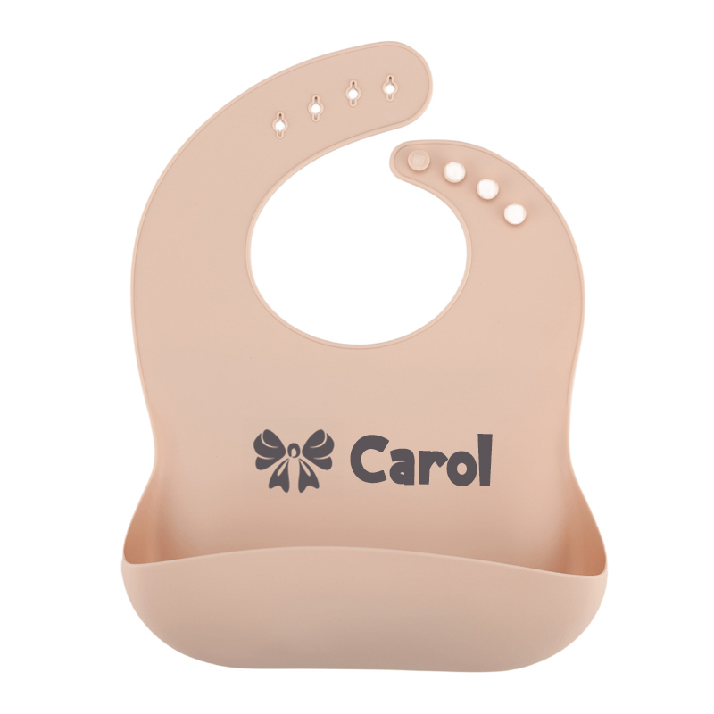 Personalized Name Silicone Ecofriendly Reusable Baby Bib | CWBaby66