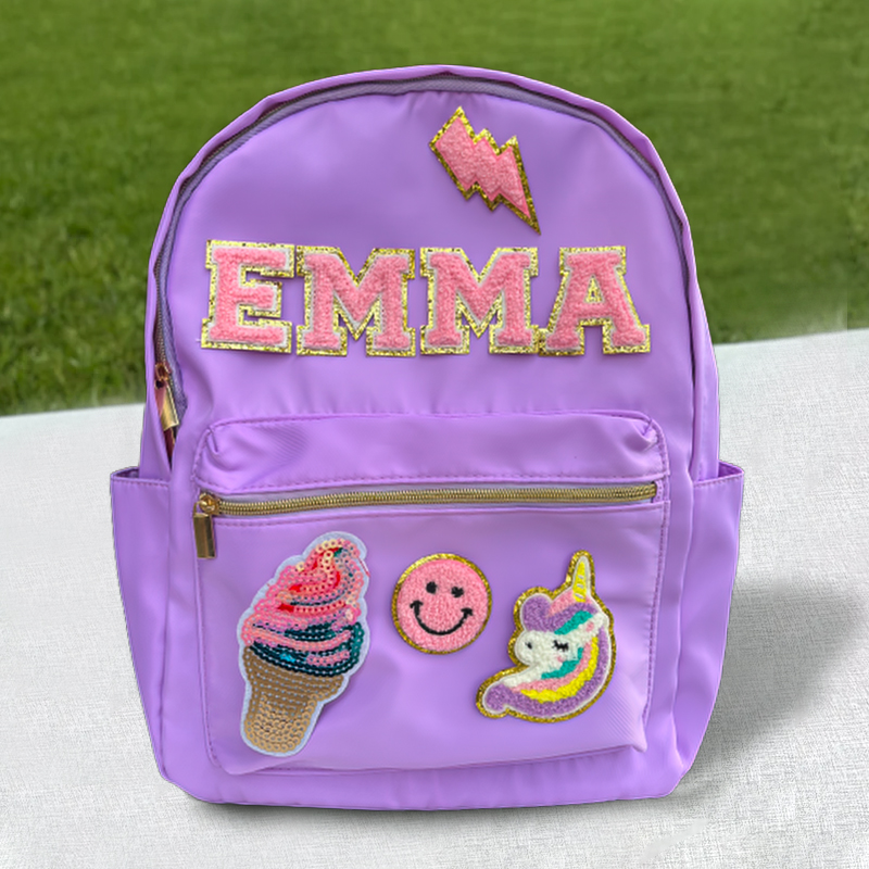 Personalized Hand Patch Kids Funny Backpack