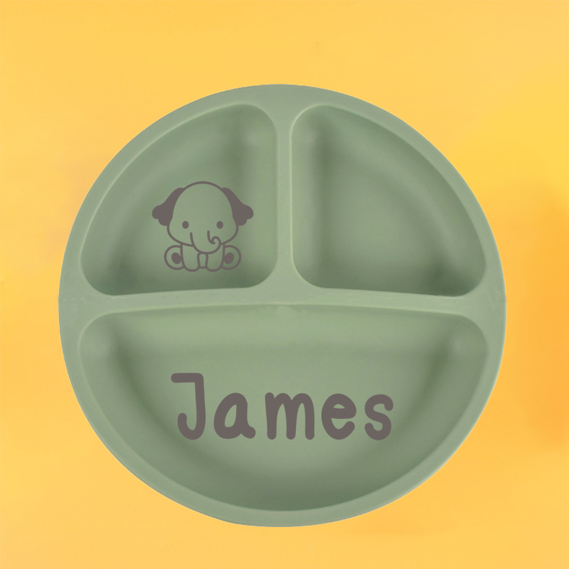 Personalised Baby Food Grade Color Dinner Plates  | CWBaby68