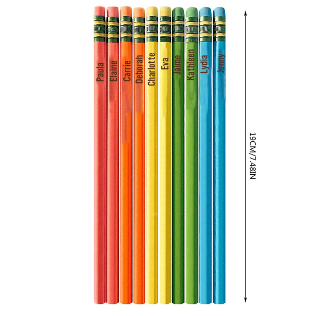 Personalized Colored 10 Pcs Pencil Set | CWTeach04