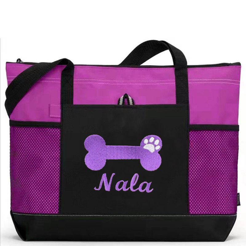 Personalized Dog Bone Color Tote Bag  | BKPet65