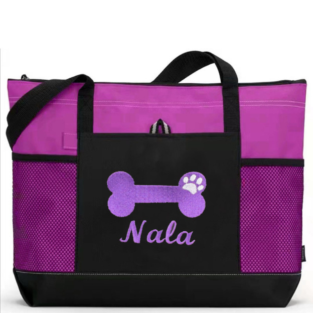 Personalized Dog Bone Color Tote Bag  | BKPet65