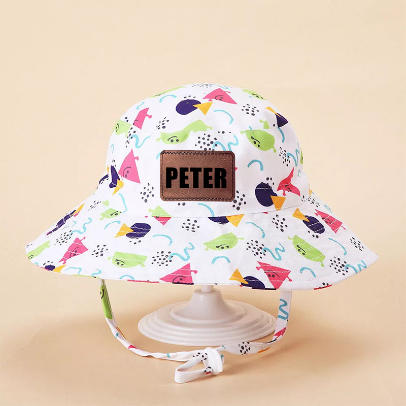 Personalized Leather Patch Bucket Hat for Comfort & Unique | CWBeach127