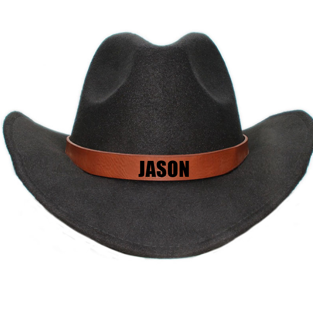 Personalized Leather Band Cowboy Hat for Comfort & Unique | CWBeach130