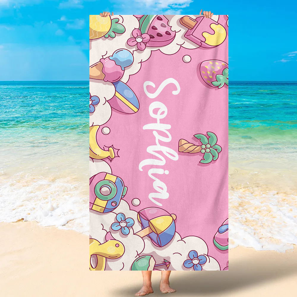 Personalized Lovely Kid Towel for Summer & Beach | CWTowel120