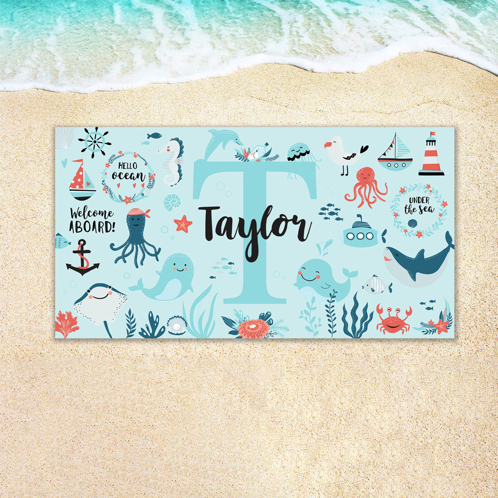 Personalized Lovely Kid Towel for Summer & Beach | CWTowel121