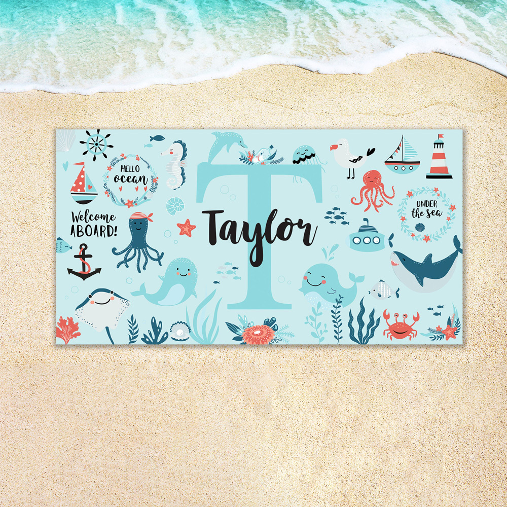 Personalized Lovely Kid Towel for Summer & Beach | CWTowel121