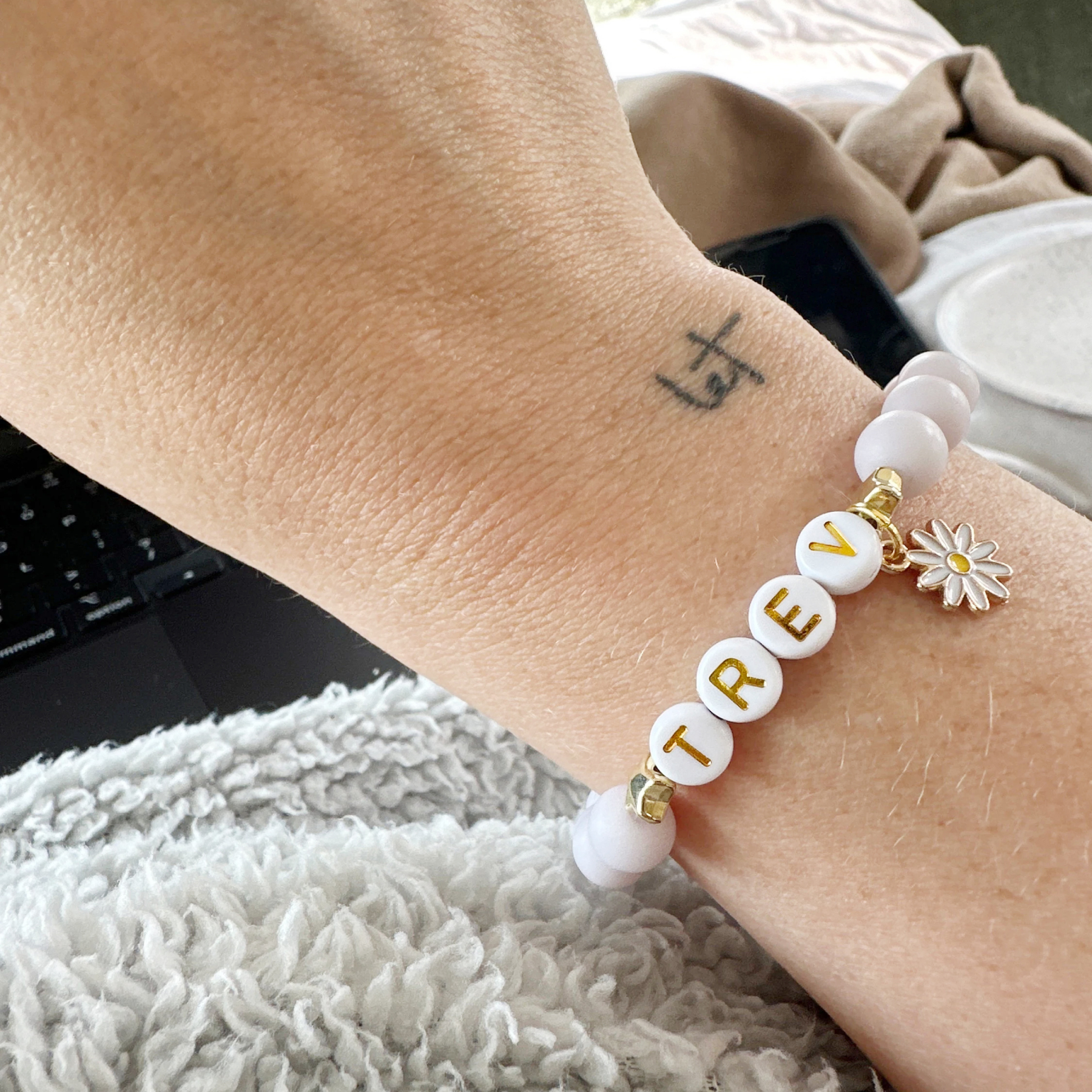 Personalized Kids Lovely Bead Bracelet | CWBeach136