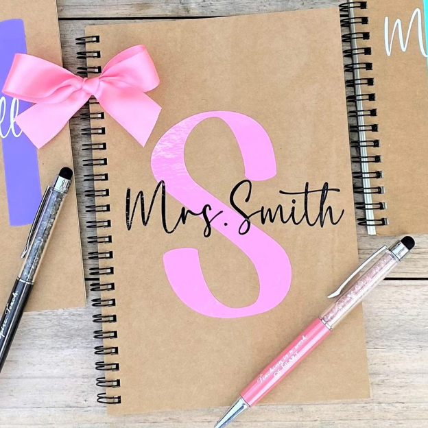 Personalized Pen Teacher Notebook for Teacher Appreciation Gift | CWTeach10