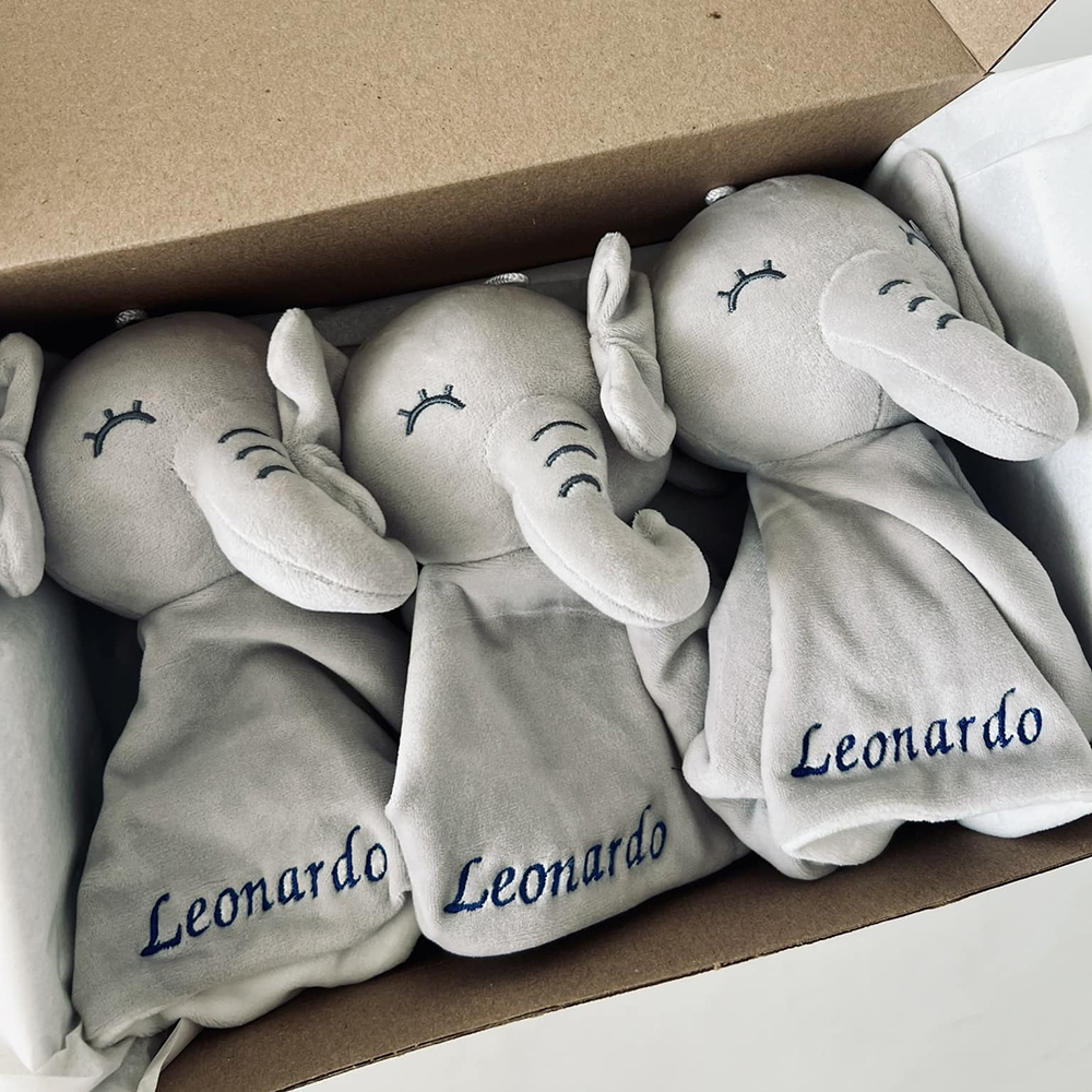 Personalized Baby Embroidery Comforter Sleep Toy | CWToy62