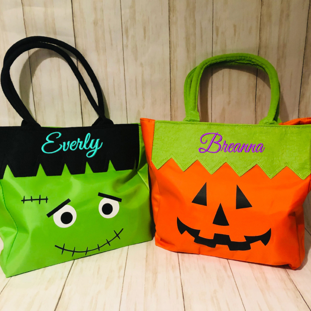 Personalized Name Halloween Tote Bag | CWHalloween04