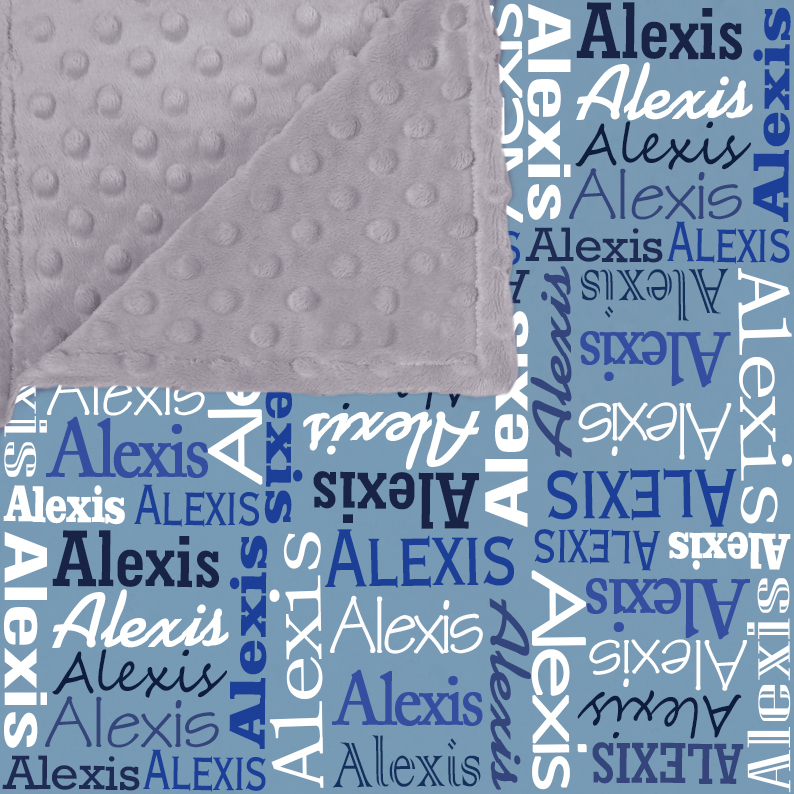 Personalized Double Layers Minkey Dimple Dot Warm Blanket | CWMinky01