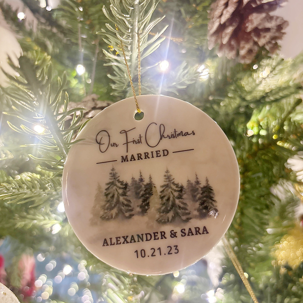 Personalized Christmas Anniversary Ornaments Decoration | MCGift3602