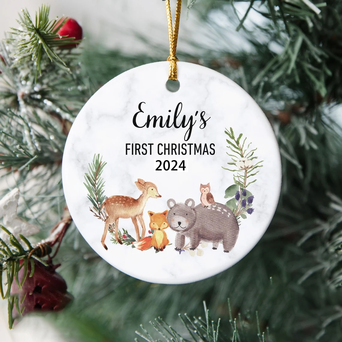 Personalized Baby's First Christmas Ornaments Decoration | MCGift3605