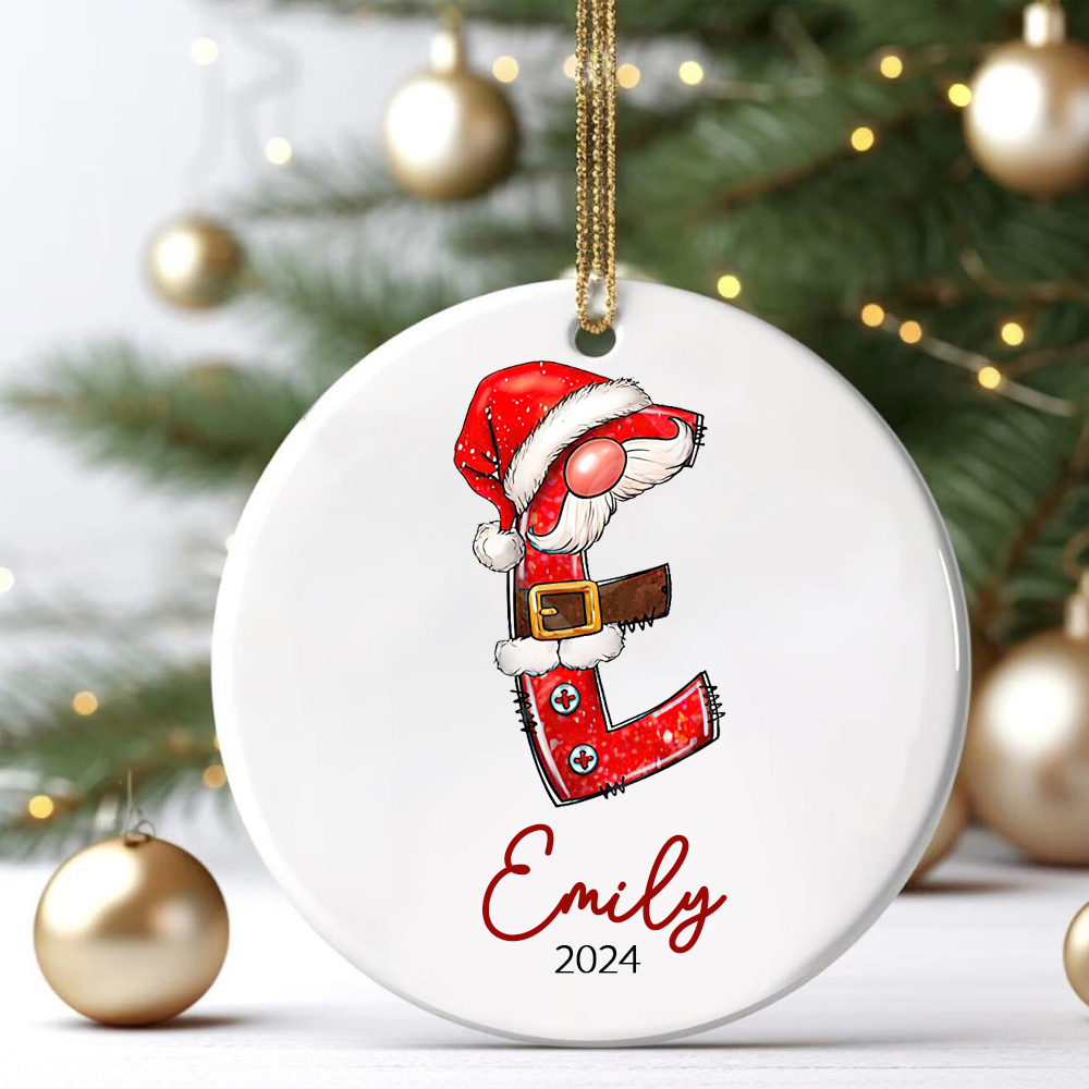 Personalized Christmas Monogram Ornaments Decoration | MCGift5710