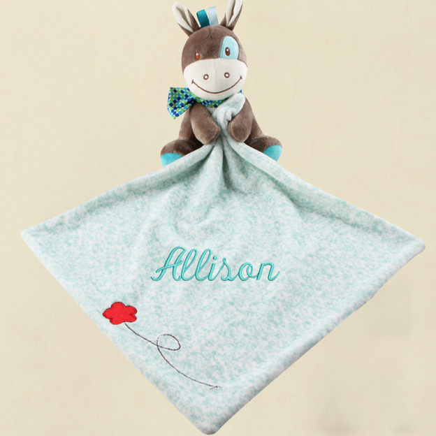 Personalized Baby Embroidery Comforter Sleep Toy | CWToy87