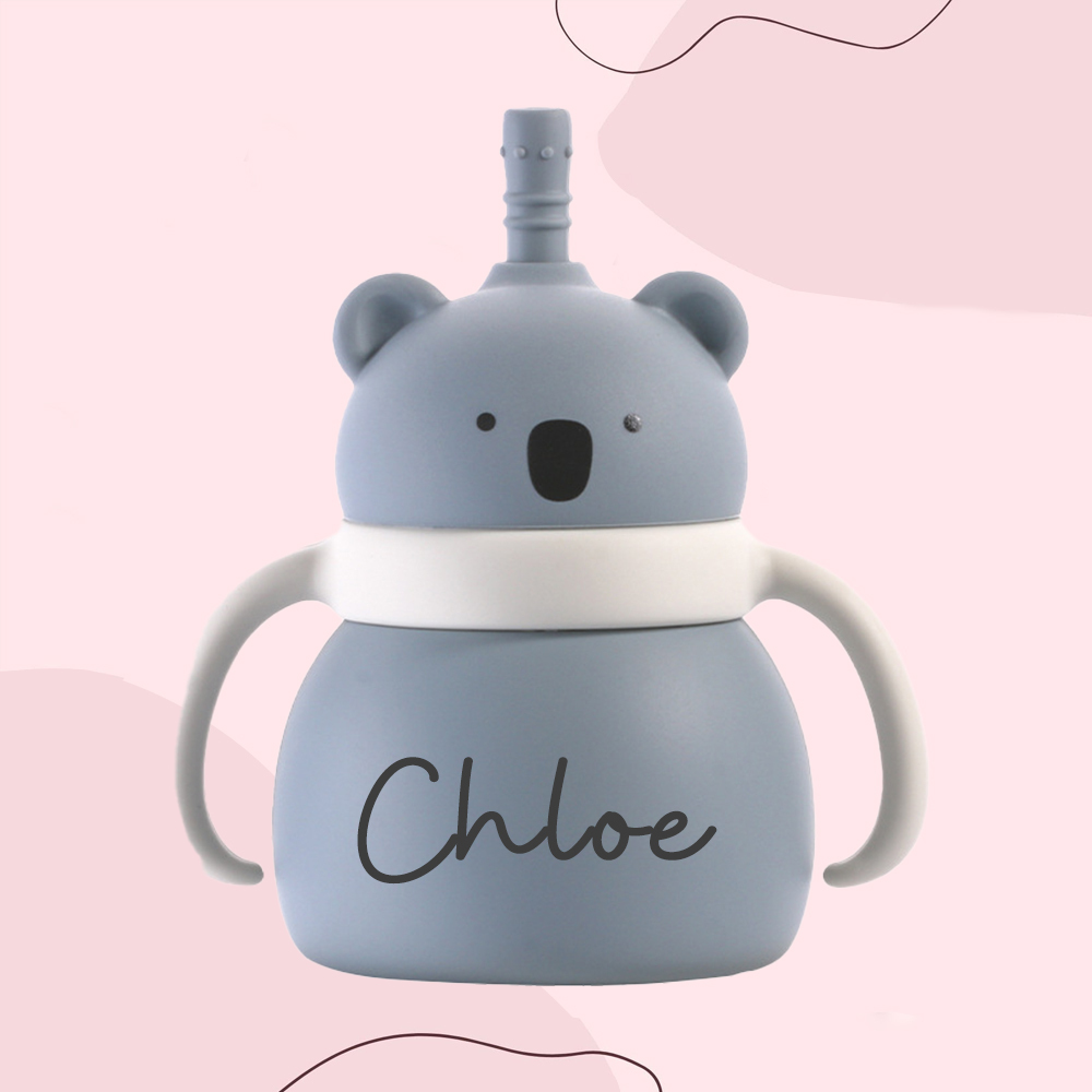 Personalised Baby Food Grade Sippy Silicone Cup  | CWBaby94