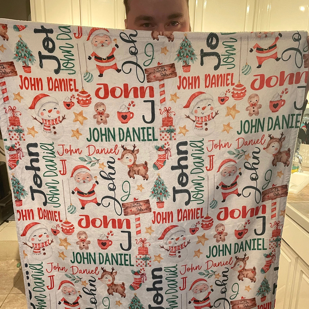Personalized Merry Christmas Blanket for Comfort & Unique | BKMC19