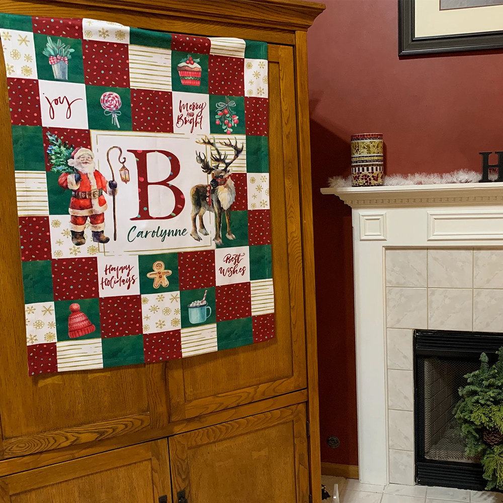 Personalized Merry Christmas Blanket for Comfort & Unique | BKMC21