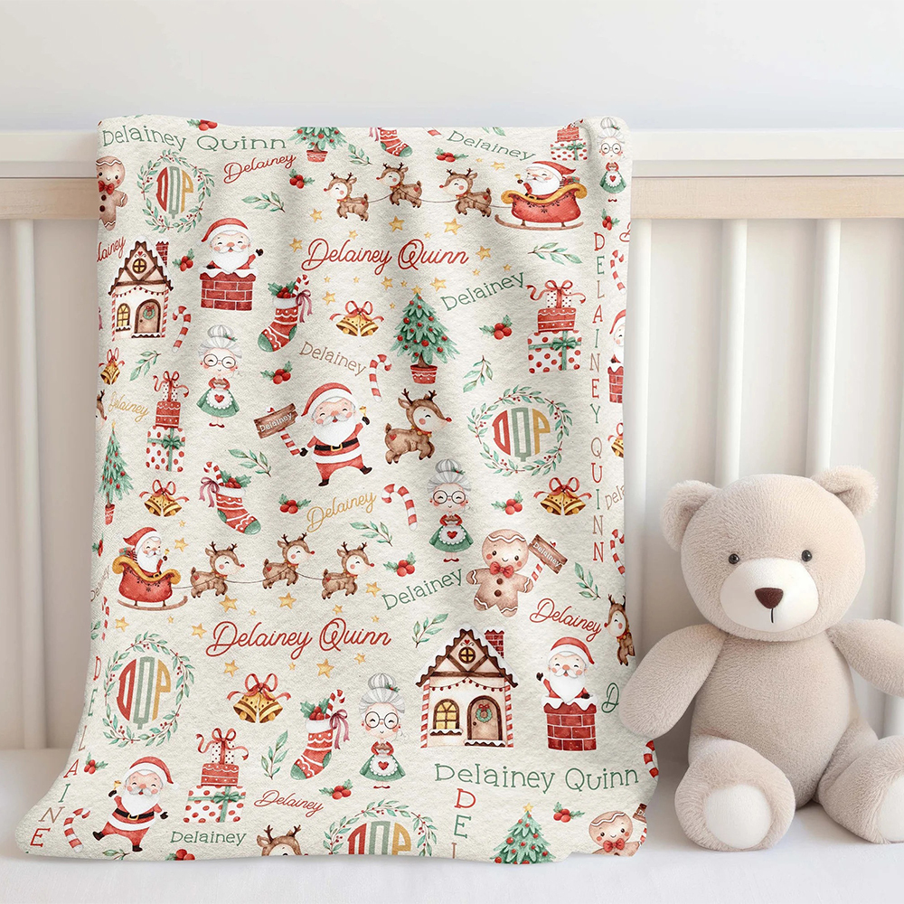 Personalized Merry Christmas Blanket for Comfort & Unique | BKMC29