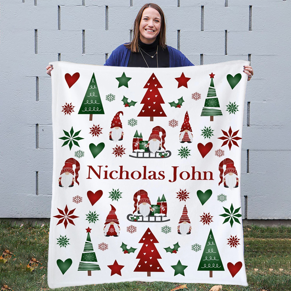 Personalized Merry Christmas Blanket for Comfort & Unique | BKMC30