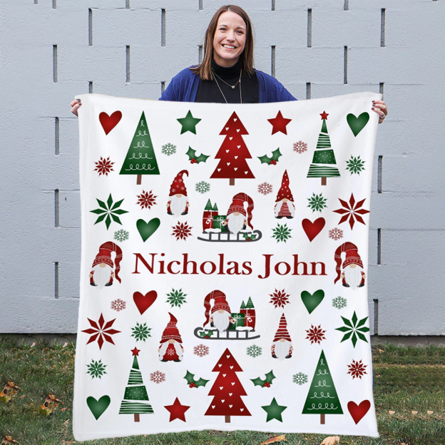 Personalized Merry Christmas Blanket for Comfort & Unique | BKMC30