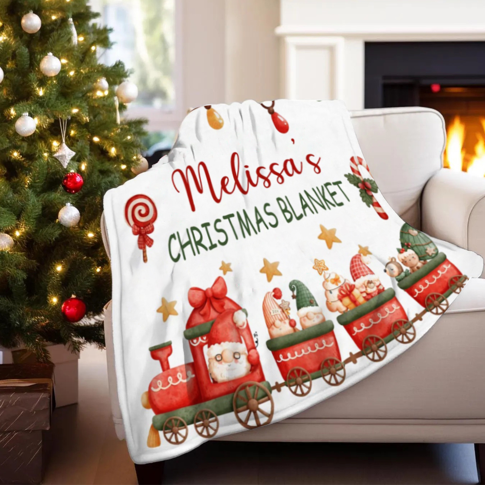 Personalized Merry Christmas Blanket for Comfort & Unique | BKMC33