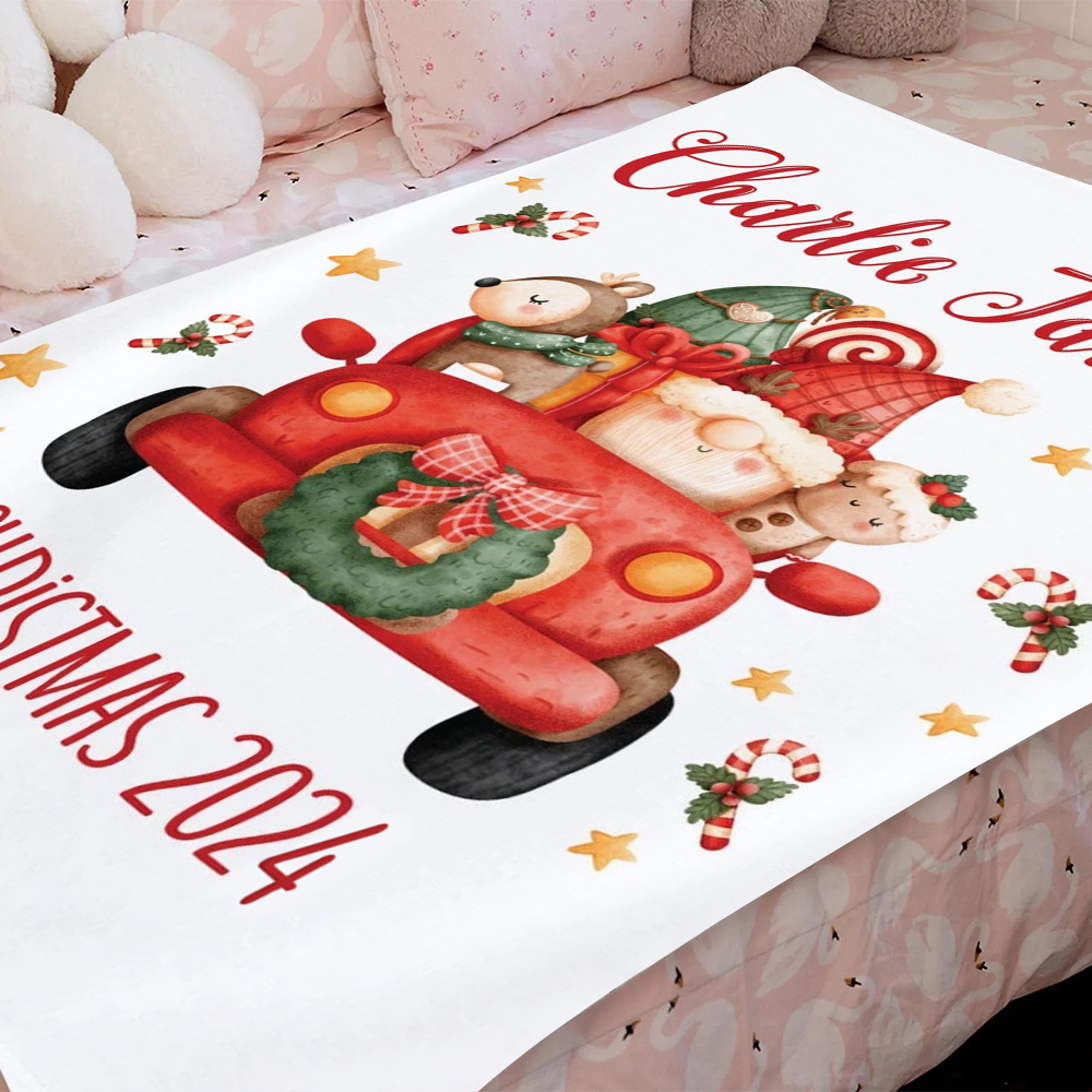 Personalized Merry Christmas Blanket for Comfort & Unique | BKMC34