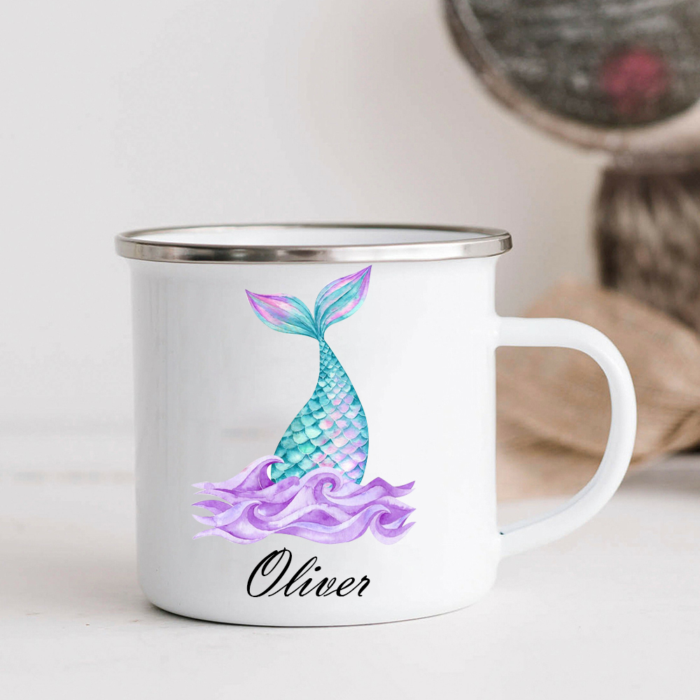 Personalised 12oz Mermaid Tail Mugs for Kids  | KidMug18