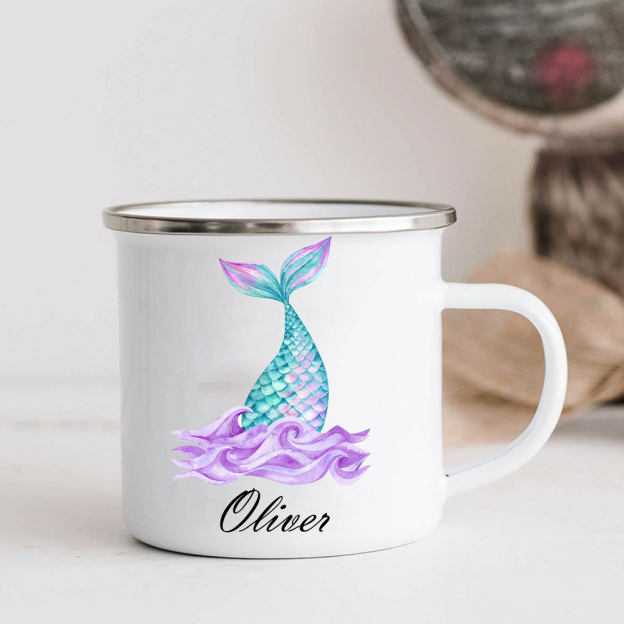 Personalised 12oz Mermaid Tail Mugs for Kids  | KidMug18