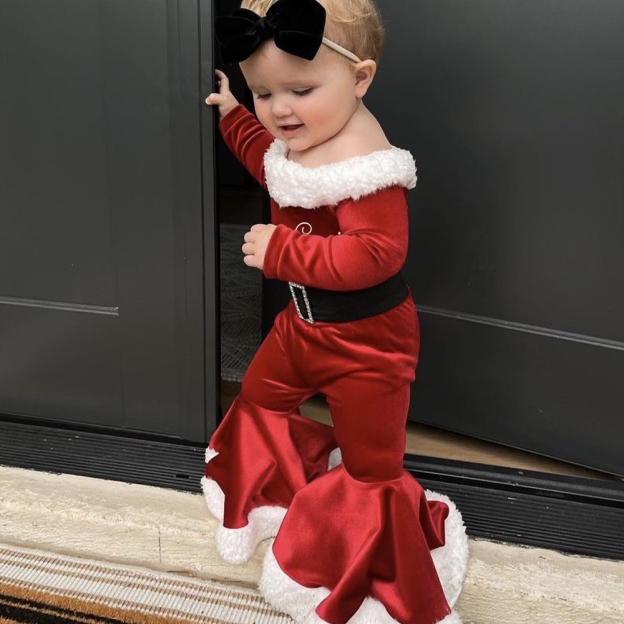 Personalized Kid Christmas Santa Claus Outfit | MCGift94