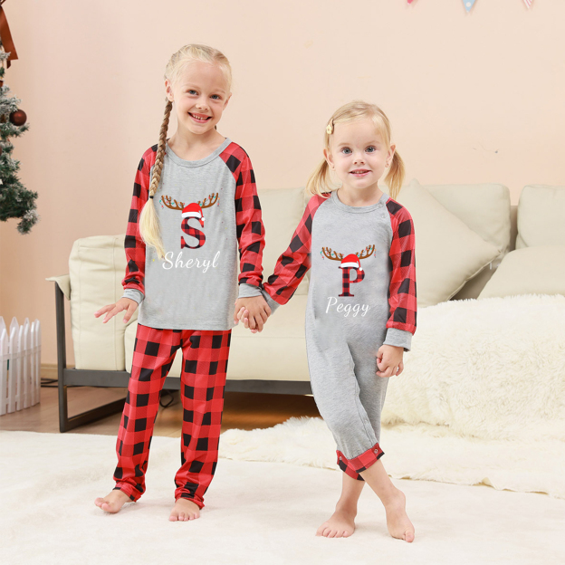 Personalized Matching Family Christmas Pajamas Set | CWFamily0701