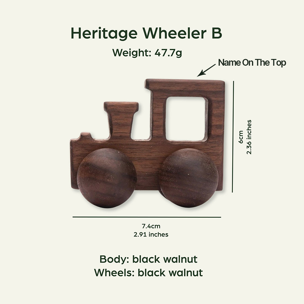 Personalized Baby Natural Wooden Cars Toy | CWToy101