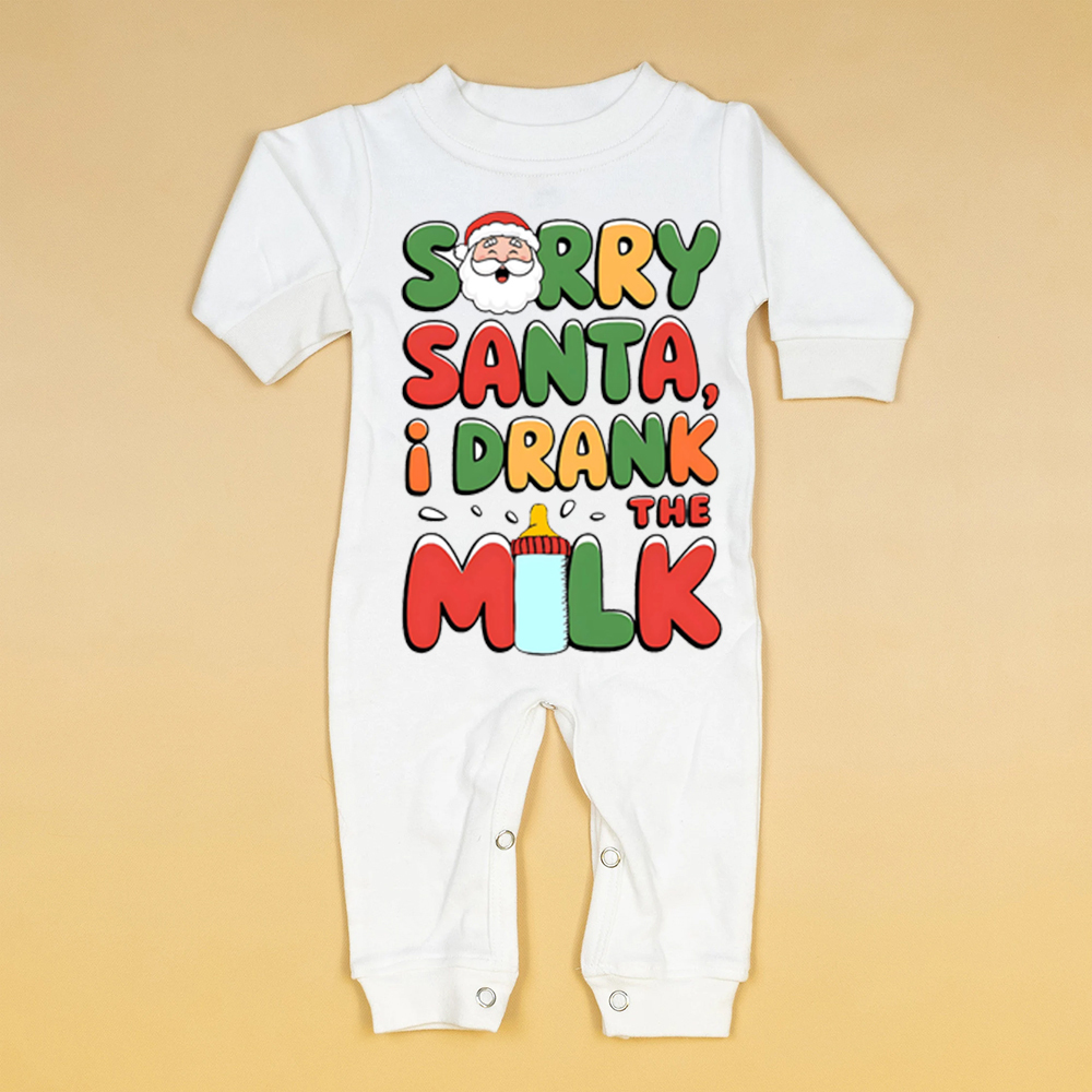 Personalized Baby Christmas Funny Ropmer and Hat Set | MCGift8701