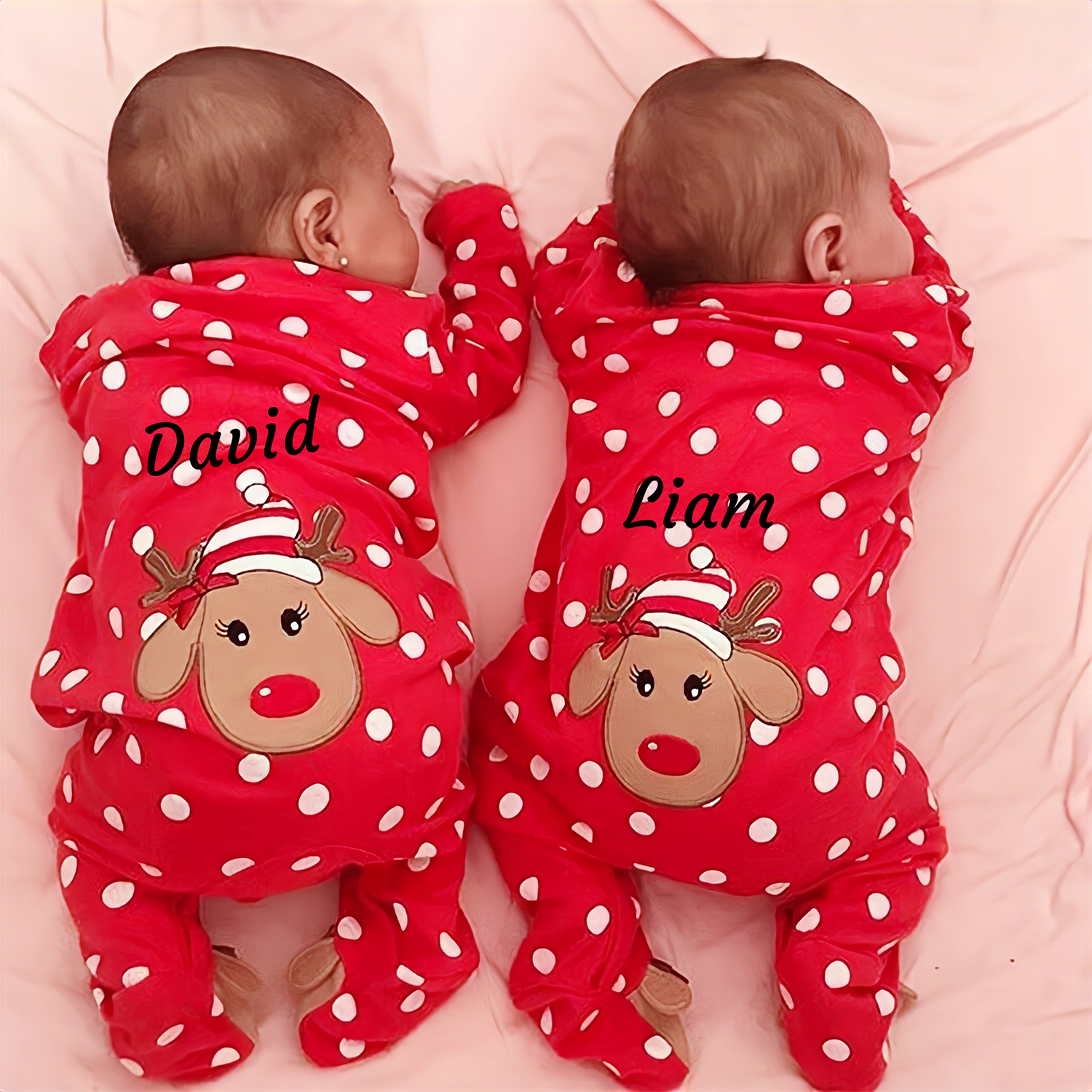 Personalized Baby Lovely Christmas Elk Romper | MCGift113