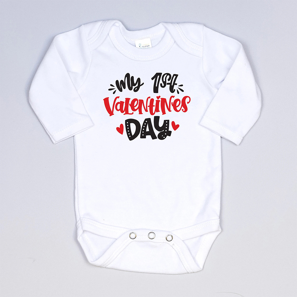 Personalized Baby 1st Valentines Day Outfit Set | CWBaby126