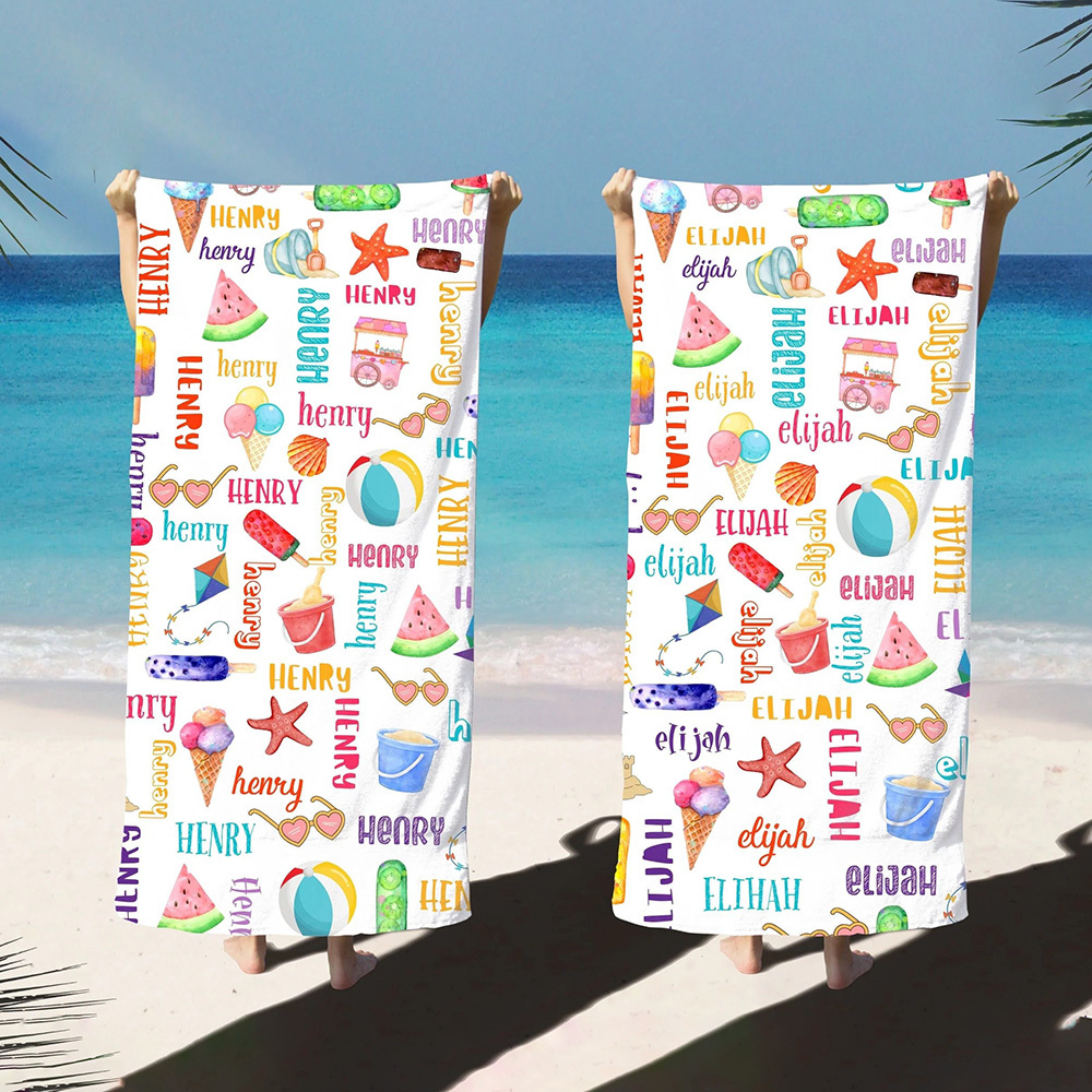 Personalized Lovely Kid Towel for Summer & Beach | CWTowel133