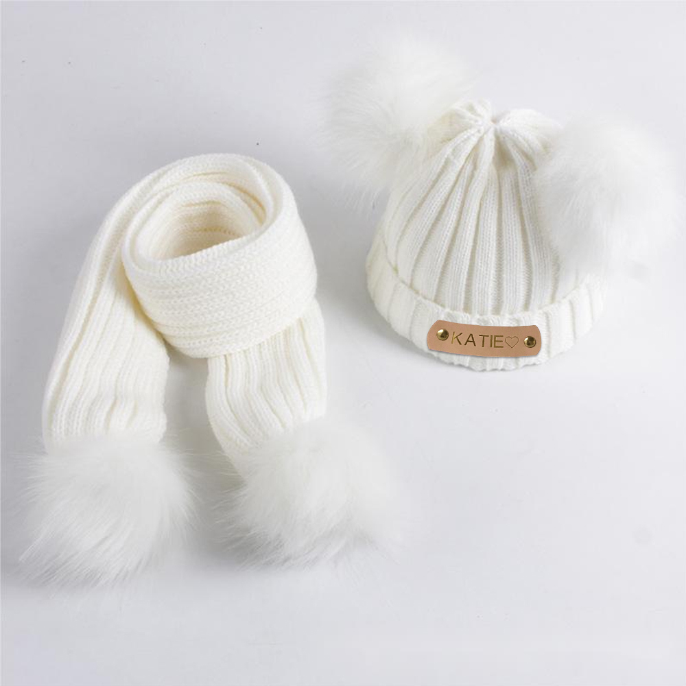 Personalized Name Kid Pom Pom Hat for Comfort & Unique | HSKid09