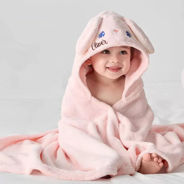 Personalized Hooded Baby Towel for Summer & Beach| CWHTowel46