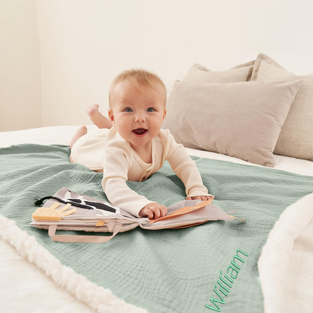 Personalized Embroidered Soft Fleece Baby Blanket | CWBaby154