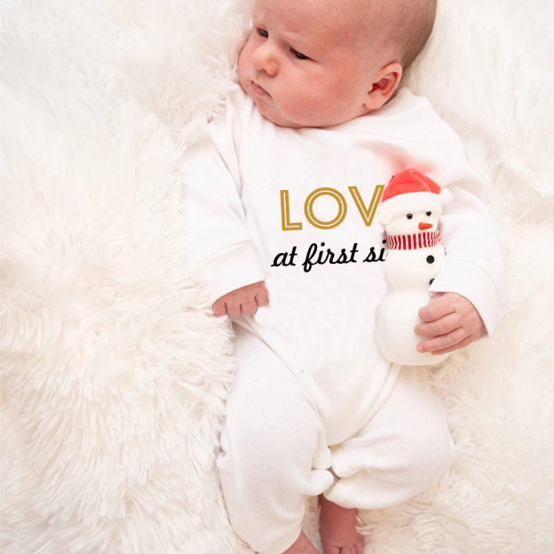Personalized Baby First Valentine Ropmer and Hat Set | CWBaby146