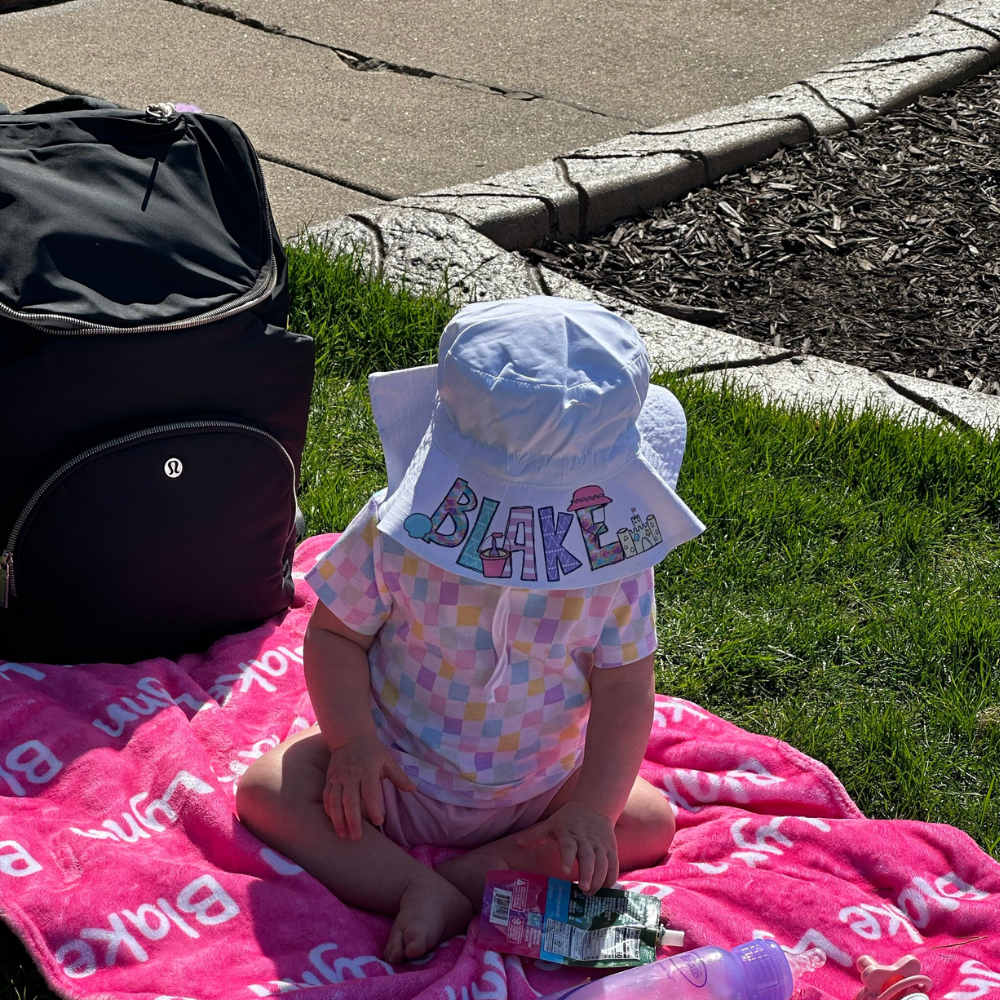 Personalized Lovely Summer Sun Protection Bucket Hat | CWBeach158