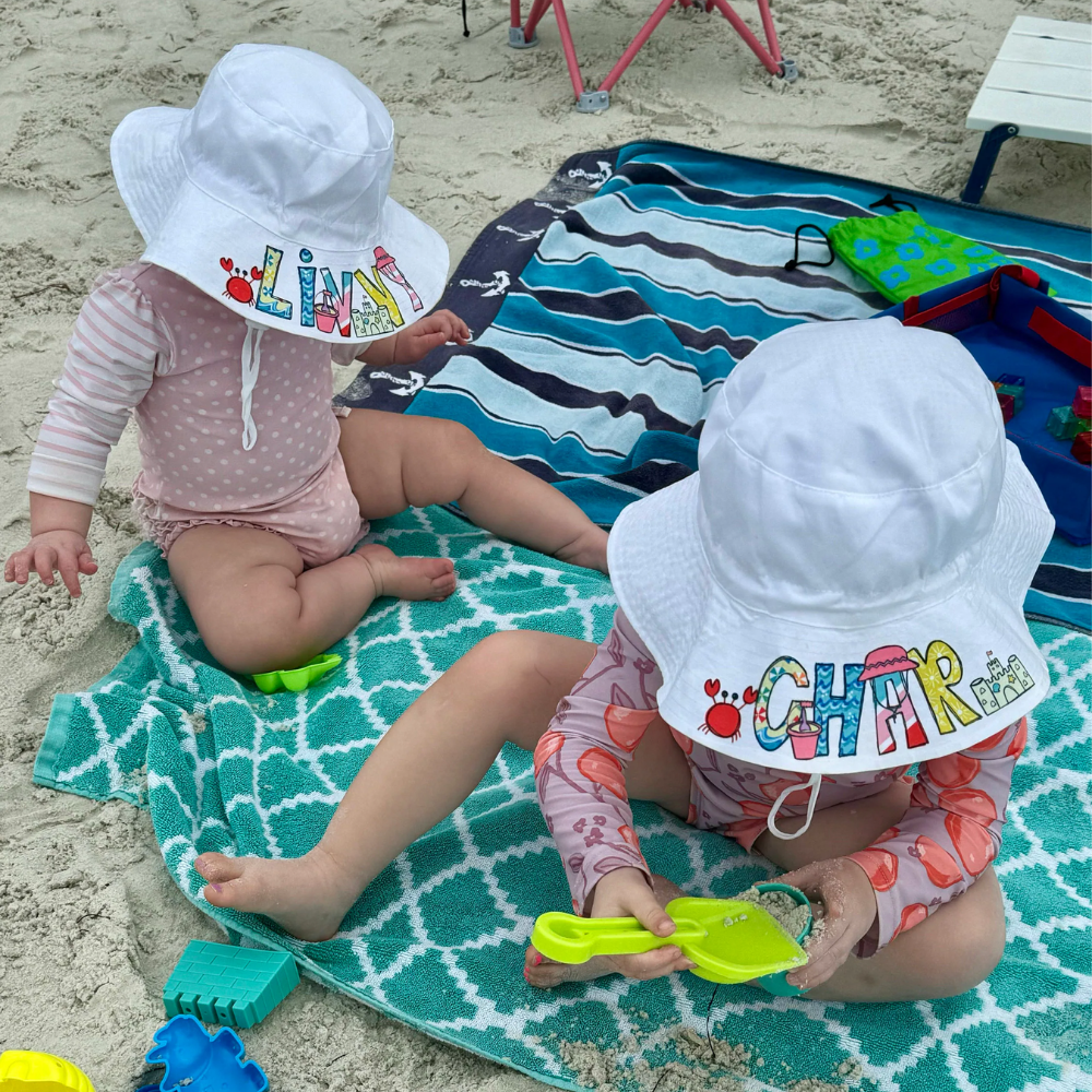 Personalized Lovely Summer Sun Protection Bucket Hat | CWBeach158