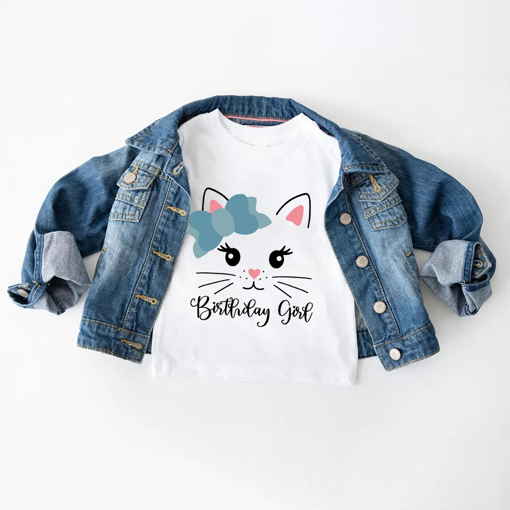 Personalized Cat Theme Kitten Birthday T-Shirt | inBirth32