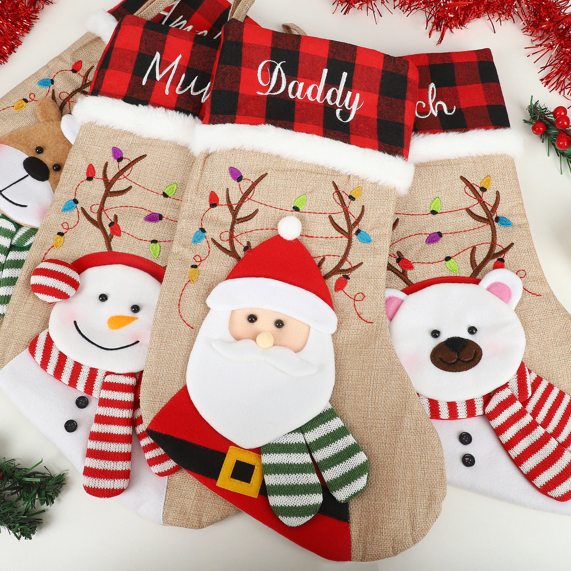 Personalized Embroidered 3D Christmas Stocking | MCGift40