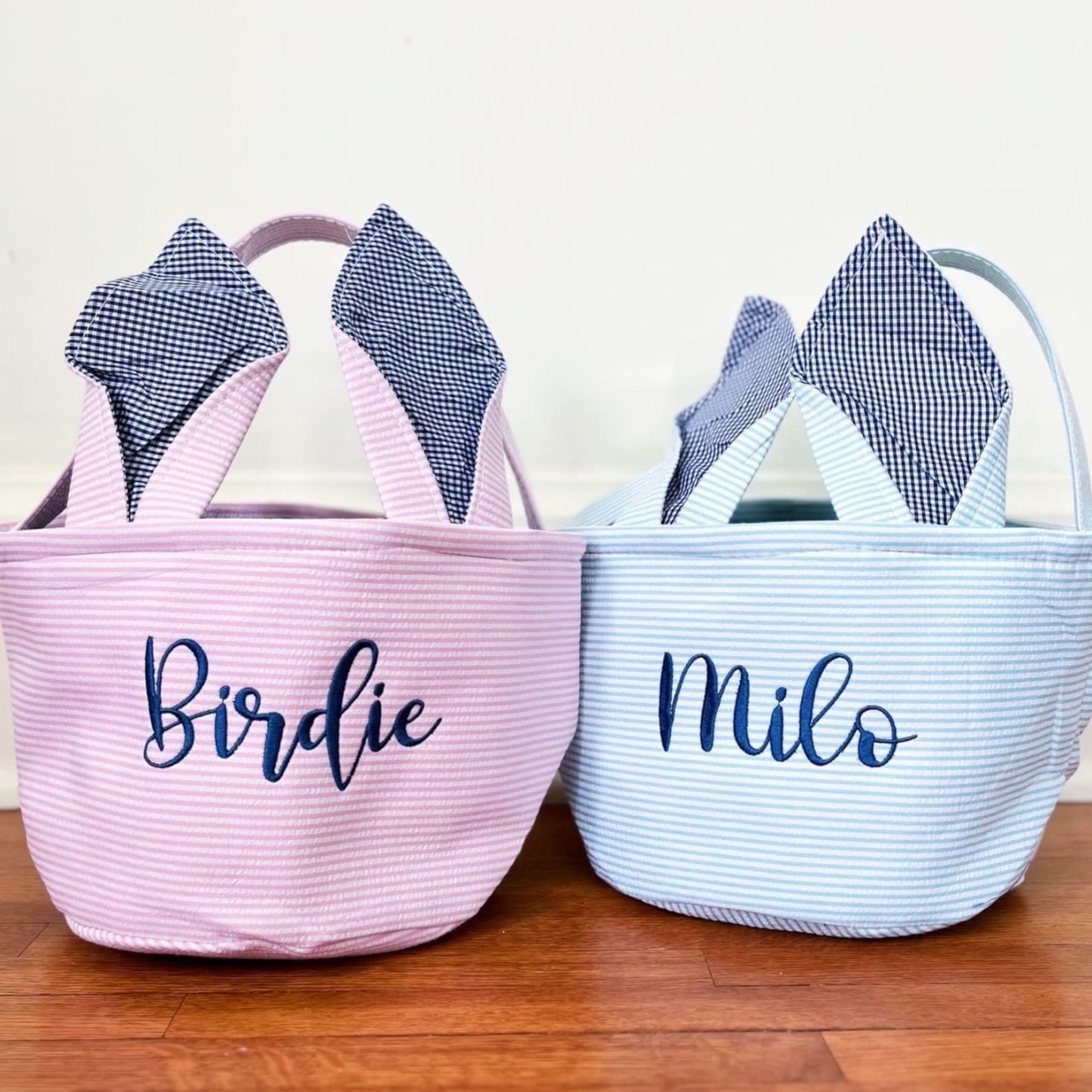 Personalized Embroidered Easter Bunny Basket | CWEaster21