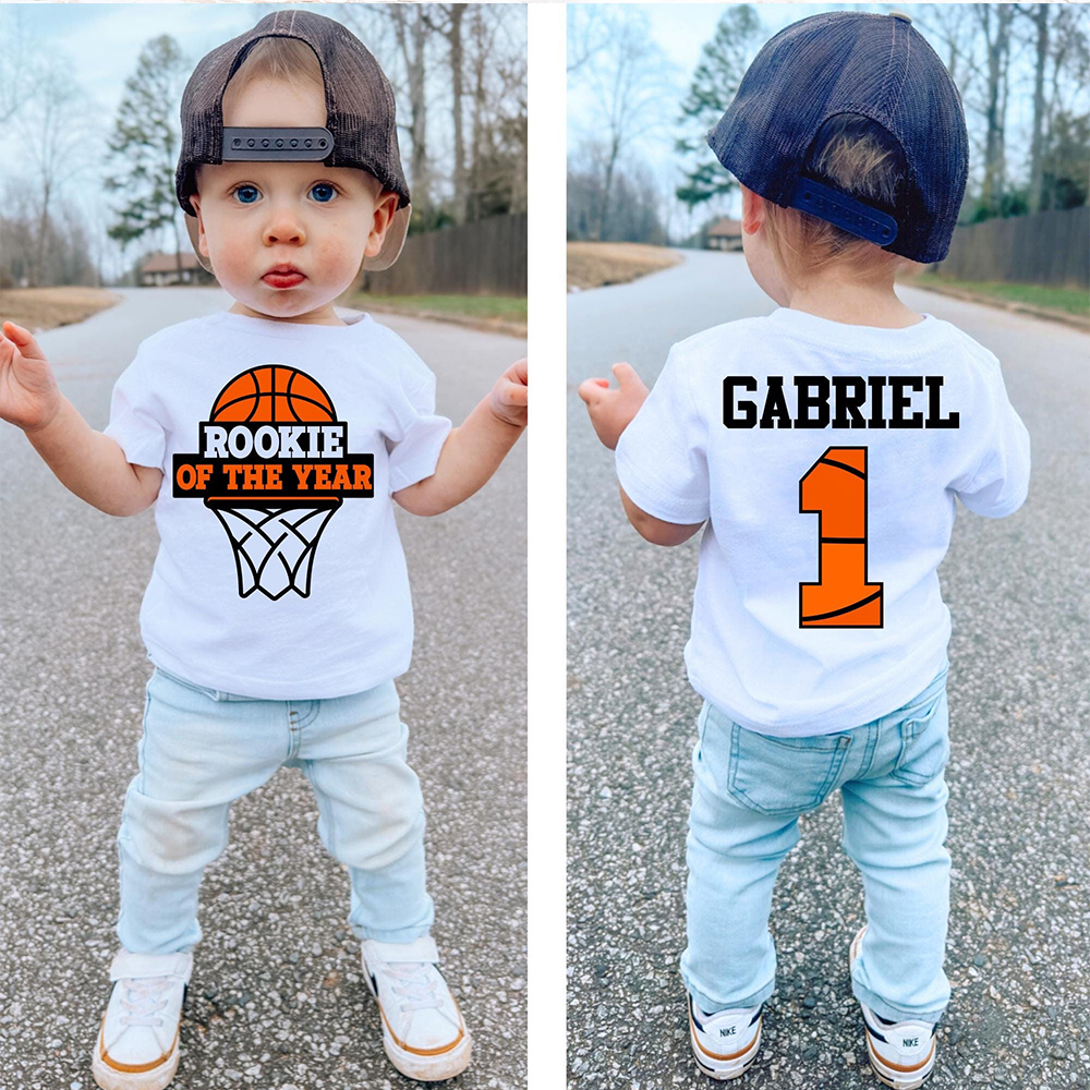 Personalized Basketball Rookie Of The Year Birthday T-Shirt | inBirth03