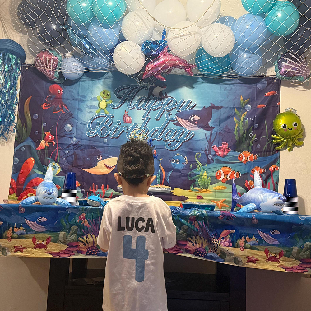 Personalized Boy Shark Birthday T-Shirt | inBirth30